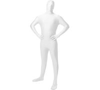 Funidelia | Déguisement seconde peau blanc pour femme et homme Originaux et Drôle - Déguisement pour Adultes et accessoires pour Halloween, carnaval et fêtes - Taille M - Blanc