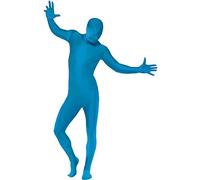 Funidelia Déguisement Seconde Peau bleu pour homme et femme, Inclut: Combinaison complète avec ouverture au niveau du cou et banane, Taille XS - Tenue pour adultes pour fêtes, Carnaval et Halloween