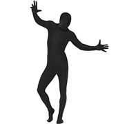 Funidelia Déguisement Seconde Peau noir pour homme et femme, Inclut: Combinaison complète avec ouverture au niveau du cou et banane, Taille L - Tenue pour adultes pour fêtes, Carnaval et Halloween