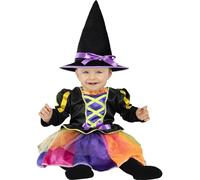 Funidelia | Déguisement sorcière magique pour bébé Sorcières, Magiciens, Halloween, Horreur - Déguisement pour bébé et accessoires pour Halloween, carnaval et fêtes. - Taille 2-3 ans - Noir