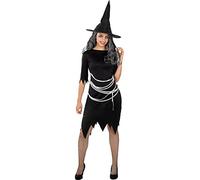 Funidelia | Déguisement sorcière pour femme Sorcières, Magiciens, Halloween, Horreur - Déguisement pour Adultes et accessoires pour Halloween, carnaval et fêtes - Taille M - L - Violet