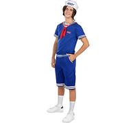 Funidelia | Déguisement Steve Ahoy Stranger Things Officiel Netflix pour Homme Déguisement pour Adultes et Accessoires pour Halloween, Carnaval et fêtes - Taille S - M - Bleu