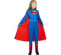 Funidelia | Déguisement Superman pour fille Kara Zor-El, Super héros, DC Comics - Déguisement pour Enfant, accessoires pour Halloween, carnaval et fêtes - Taille 5-6 ans - Rouge