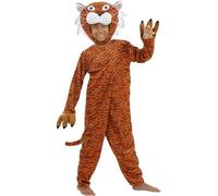 Funidelia | Déguisement tigre pour fille et garçon Animaux, Désert, Jungle - Déguisement pour Enfant et accessoires pour Halloween, carnaval et fêtes - Taille 3-4 ans - Orange
