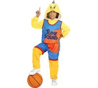 Funidelia | Déguisement Titi Space Jam - Looney Tunes pour garçon Dessins Animés - Déguisement pour Enfant, accessoires pour Halloween, carnaval et fêtes - Taille 10-12 ans - Jaune