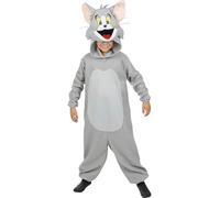 Funidelia | Déguisement Tom - Tom & Jerry pour fille et garçon Chat, Souris - Déguisement pour Enfant et accessoires pour Halloween, carnaval et fêtes - Taille 10-12 ans - Gris/Argenté