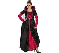 Funidelia | Déguisement vampire Deluxe pour femme Halloween, Horreur, Dracula, Vampire - Déguisement pour Adultes et accessoires pour Halloween, carnaval et fêtes. - Taille L - Grenat