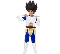 Funidelia | Déguisement Vegeta Dragon Ball pour garçon Manga, Saiyan, Dessins Animés - Déguisement pour enfant et accessoires pour Halloween, carnaval et fêtes - Taille 3-4 ans - Bleu