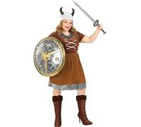 Funidelia | Déguisement Viking pour Femme Taille XL Nordique, Valkyrie, Barbare, Vikings - Couleur: Marron, Accessoire pour déguisement - Déguisements Amusants pour Vos soirées.