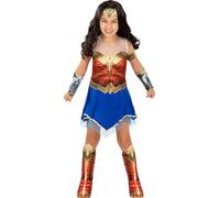 Funidelia | Déguisement Wonder Woman 1984 pour fille Super héros, DC Comics - Déguisement pour Enfant, accessoires pour Halloween, carnaval et fêtes - Taille 3-4 ans - Rouge