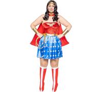 Funidelia | Déguisement Wonder Woman sexy pour femme Super héros, DC Comics - Déguisement pour Adultes, accessoires pour Halloween, carnaval et fêtes - Taille XL - Rouge