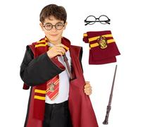 Funidelia Kit accessoires Officiel Harry Potter pour garçon Films et Cinéma, Magiciens, Gryffondor, Poudlard - Accesoires pour enfant, accessoire pour déguisement