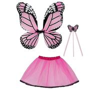 Funidelia | Kit accessoires papillon pour fille et garçon Animaux - Déguisement pour enfant et accessoires pour Halloween, carnaval et fêtes. - Rouge