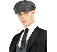 Funidelia | Kit béret et Lunettes Peaky Blinders - Tommy Shelby pour Homme Années 20, Films et Cinéma, Gangster - Accessoire pour Adultes, Accessoire pour déguisement - Gris/Argenté