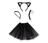 Funidelia | Kit déguisement accessoires chat pour femme Animaux, Petit chat, Kitten - Déguisement pour Adultes et accessoires pour Halloween, carnaval et fêtes. - Noir