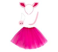 Funidelia | Kit déguisement accessoires cochon pour femme Animaux - Déguisement pour Adultes et accessoires pour Halloween, carnaval et fêtes. - Rose