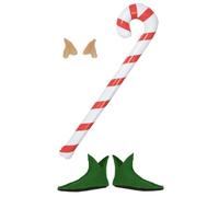Funidelia | Kit déguisement accessoires delfe pour femme et homme Elfe de Noël, Noël, Lutin - Déguisement pour Adultes et accessoires pour Halloween, carnaval et fêtes. - Vert