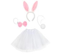 Funidelia | Kit déguisement accessoires lapin pour femme Animaux - Déguisement pour Adultes et accessoires pour Halloween, carnaval et fêtes. - Blanc