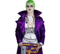 Funidelia | Kit déguisement Joker - Suicide Squad pour homme Super héros, DC Comics, Méchants - Déguisement pour Adultes et accessoires pour Halloween, carnaval et fêtes - Taille M-L - Violet