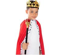 FUNIDELIA Kit roi enfant - Déguisement pour garçon et accessoires pour Halloween, carnaval et fêtes. TU