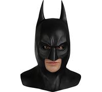 Funidelia Masque Batman en latex - Le Chevalier Noir pour homme, Accessoires de déguisements pour adultes, Déguisements de Carnaval, Halloween et Fêtes