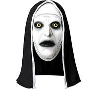 Funidelia | Masque La Nonne Valak pour Femme et Homme The Nun, Films de Peur, Horreur - Accessoire pour Adultes, Accessoire pour déguisement - Blanc