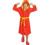 Funidelia | Peignoir Flash pour garçon Super héros, DC Comics - Accessoires & Linge maison - Cadeaux originaux enfants pour Noël, anniversaires & autres fêtes - Taille 5-6 ans - Rouge