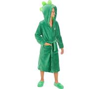 Funidelia | Peignoir Gluglu - Pyjamasques pour garçon Dessins Animés, Yoyo, Bibou, Gluglu - Cadeaux originaux pour enfants pour Noël, anniversaires & autres fêtes - Taille 5-6 ans - Vert