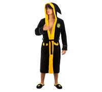 Funidelia Peignoir Officiel Poufsouffle - Harry Potter pour homme et femme, Produits dérivés pour adultes à offrir à Noël et Anniversaires, Déguisements de Carnaval, Halloween - Taille L-XL