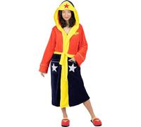 Funidelia | Peignoir Wonder Woman pour femme Super héros, DC Comics, Ligue de justice d'Amérique - Cadeaux originaux pour adultes pour Noël, anniversaires & autres fêtes - Taille S-M - Rouge