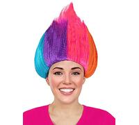 Funidelia | Perruque arcenciel Trolls pour femme et homme Trolls, Films et Cinéma - Accesoires pour Adultes, accessoire pour déguisement - Multicolore