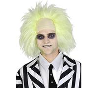 Funidelia | Perruque Beetlejuice pour femme et homme Tim Burton - Accessoire pour Adultes, accessoire pour déguisement - Jaune