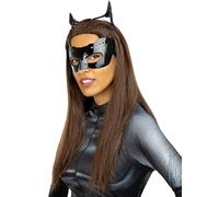 Funidelia | Perruque Catwoman pour femme Femme chat, Super héros, DC Comics - Accessoire pour Adultes, accessoire pour déguisement - Marron