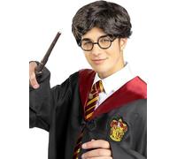 Funidelia | Perruque Harry Potter pour homme Magiciens, Gryffondor, Poudlard - Accessoire pour Adultes, accessoire pour déguisement - Marron