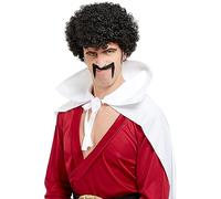 Funidelia | Perruque Mr Satan Dragon Ball pour homme Manga, Saiyan, Dessins Animés - Accesoires pour Adultes, accessoire pour déguisement - Noir