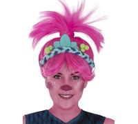 Funidelia | Perruque Poppy - Trolls 3 pour femme Dessins Animés, Trolls, Films et Cinéma - Accesoires pour Adultes, accessoire pour déguisement - Rose