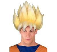 Funidelia | Perruque Super Saiyan Dragon Ball pour homme Manga, Saiyan, Dessins Animés - Accesoires pour Adultes, accessoire pour déguisement - Jaune
