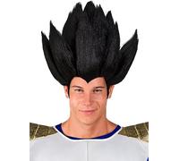 Funidelia | Perruque Vegeta Dragon Ball pour homme Manga, Saiyan, Dessins Animés - Accesoires pour Adultes, accessoire pour déguisement - Noir