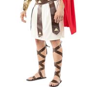 Funidelia | Sandales romaines pour homme Rome, Gladiateur, Centurion, Cultures & Traditions - Accesoires pour Adultes, accessoire pour déguisement - Marron