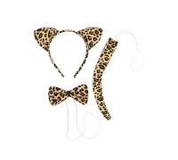 Funidelia | Set accessoires léopard pour femme et homme Animaux, Désert, Jungle - Déguisement pour Adultes et accessoires pour Halloween, carnaval et fêtes. - Marron