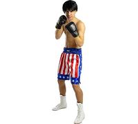 Funidelia | Short de Rocky Balboa pour Homme Films et Cinéma, Professions - Déguisement pour Adultes et Accessoires pour Halloween, Carnaval et fêtes - Taille M - Bleu