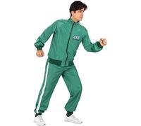 Funidelia | Survêtement Squid Game Nº456 officiel pour femme et homme Netflix, Le Jeu du calmar - Déguisement pour Adultes et accessoires pour Halloween, carnaval et fêtes - Taille S - M - Vert
