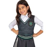 Funidelia | T-shirt Serpentard - Harry Potter pour fille Poudlard, Magiciens, Hogwarts - Déguisement pour enfant et accessoires pour Halloween, carnaval et fêtes - Taille 7-9 ans - Gris/Argenté