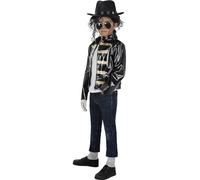 Funidelia | Veste militaire noire Michael Jackson pour garçon Musique Pop, Groupes Musique, Chanteurs, Années 80 - Accesoires pour enfant, accessoire pour déguisement - Taille 5-6 ans - Noir