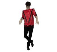 Funidelia Veste Officielle de Michael Jackson Thriller pour homme, Taille S - M. Accessoires de déguisements pour adultes pour fêtes, Carnaval et Halloween