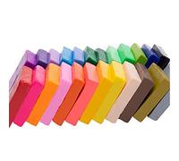 Funien 24 couleurs sans danger et en pâte polymère,24 couleurs petit bloc d'argile polymère, kit d'argile colorée bricolage avec outils de modélisation, avec outils de sculpture sans danger pour les e