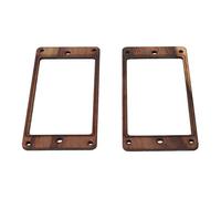 Funien 2PCS Guitar Pickup Ring 2 Coil Rosewood Flat Frame Mountting with 8 Vis, Remplacement Double Bobine Pick Up Anneau pour Guitares électriques, Great DIY Pièces pour Guitaristes