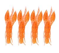 Funien 6 Couleurs Silicone Souple Pêche écrevisse Leurres Artificiels Appât Durable Poisson Grève Texas Plate-Forme Basse Lac 4 Pièces (2#)