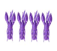 Funien 6 Couleurs Silicone Souple Pêche écrevisse Leurres Artificiels Appât Durable Poisson Grève Texas Plate-Forme Basse Lac 4 Pièces (5#)