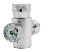 Funien Adaptateur de Recharge de Bouteille de CO2, Métal de Haute qualité, Goupille de Valve Réglable, Installation Facile pour Réservoir, Anti-corrosion, Résistance à (Argent)